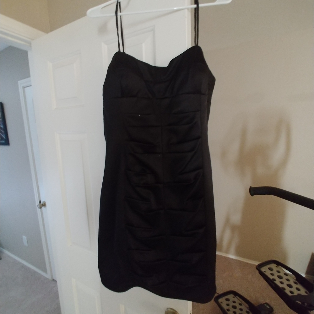 NW COLLECTION Black Cocktail Dress Zipper Back XL